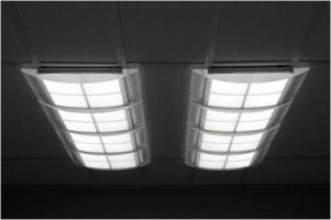 Armstrong and UDC white OLED lighting ceiling system photo