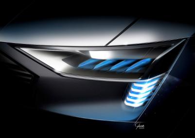 Audi e-tron Quattro concept frontlight photo