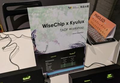 Wisechip Hyperfluoresence TADF emitters demonstration (TADF Workshop 2017)