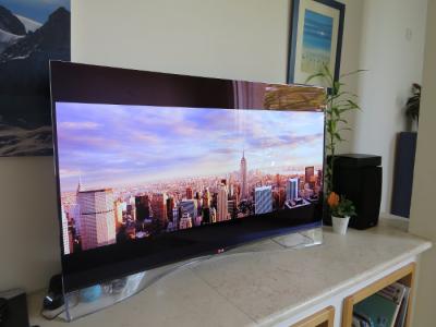 LG 55-inch curved OLED TV