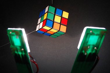 White OLEDs lighting a magic cube (ASU)