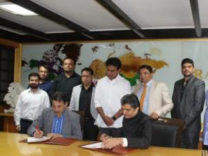 Telangana government and Rajesh Exports sign AMOLED fab MOU photo