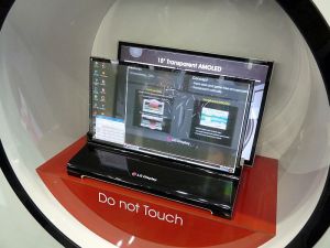 LG 15-inch transparent OLED prototype