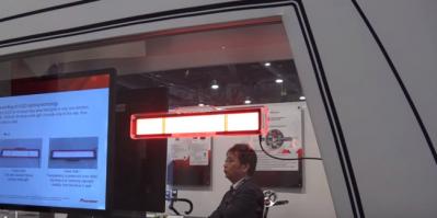 Pioneer transparent OLED automotive break module prototype