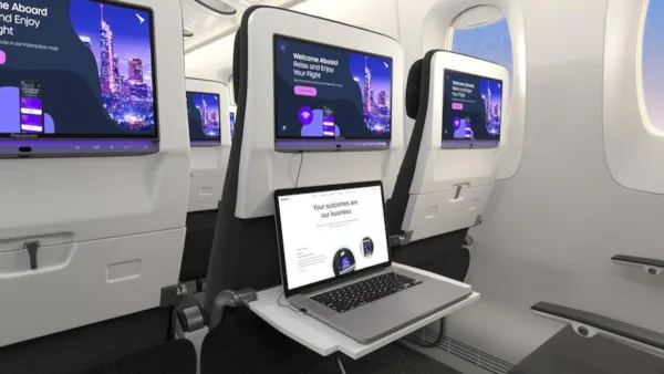 Panasonic Astrova seat OLED displays