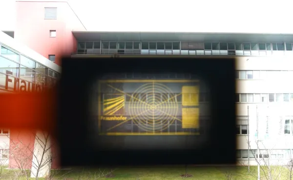 Fraunhofer IPMS transparent OLED microdisplay display prototype photo