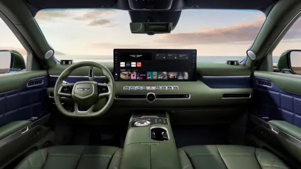 The Genesis GV90 inside photo