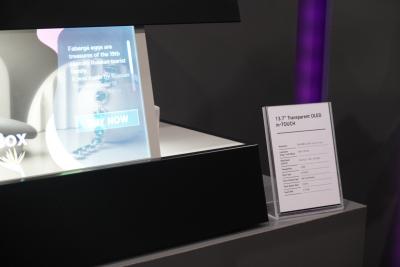 LG 13.7" transparent touch AMOLED Display Week 2023