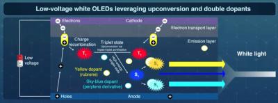Blue UC-OLED structure, TTA, Science-Tokyo