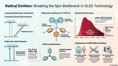 Open-Shell Emitters for OLEDs, Infographics
