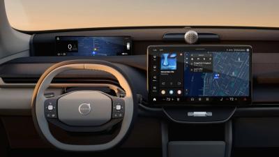 Volvo EX60 internal - with a 15" OLED display