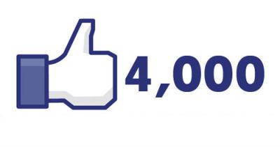 4,000 Facebook likes