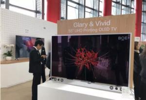 BOE 55'' printed OLED TV prototype (IPC-2018)