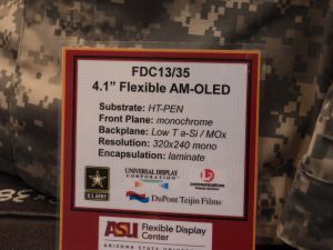 FDC 4.1'' monochrome flexible OLED spec