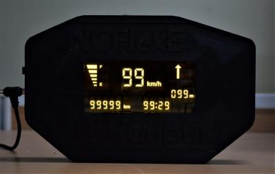 FlexE automotive OLED cluster display prototype