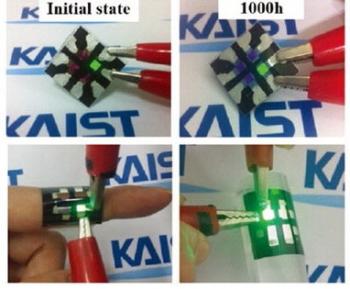 OLED device on a textile substrate (KAIST)