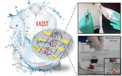 Washable and wearable PSC and OLED device (KAIST)