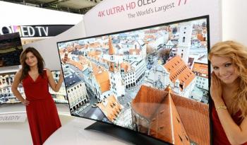 LG 77-inch curved OLED TV prototype
