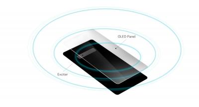 LG crystal sound OLED smartphone scheme