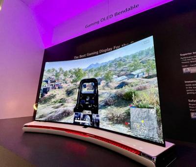 LG Display 42'' bendbale OLED monitor prototype, SID 2022