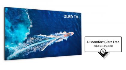 LGD OLED TV Discomfort Glare Free UL Verification photo
