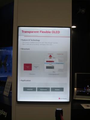 LGD transparent flexible OLED spec (SID 2018)