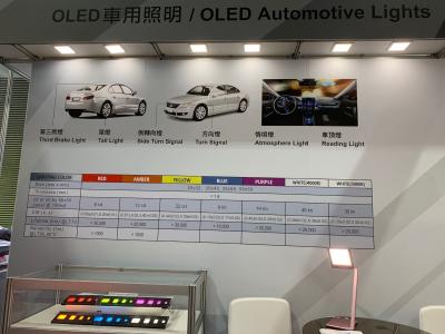 LumTec OLED lighting types at Taipei AMPA 2019 
