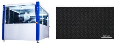 Notion- Sstem njet system with Scrona NanoDrop print head + printed pattern