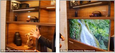 Panasonic transparent OLED TV demo photo (2016)