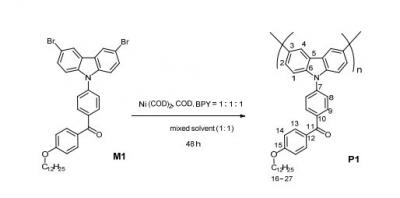 Polymer-TADF synthesis final step
