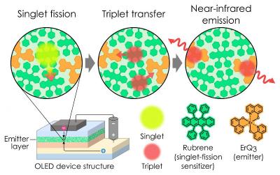 SInglet fission OLED process, Kyushu University