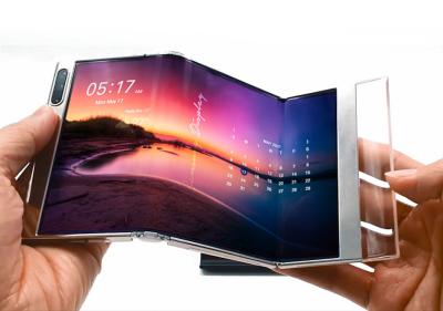 Samsung Display S-Foldalbe AMOLED smartphone prototype (SID DIsplayweek 2021)