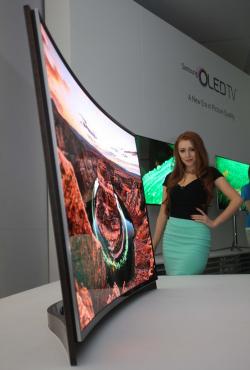Samsung curved OLED prototype, CES 2013