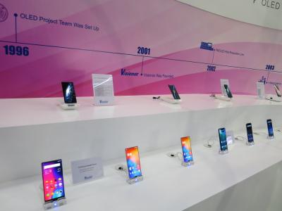 Visionox AMOLED smartphones at SID 2018