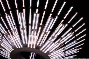 The Big Bang OLED chandelier