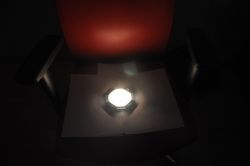 OSRAM ORBEOS on a chair