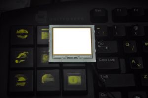 OLED lighting and keyboard photo