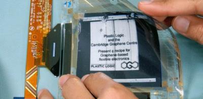 Plastic Logic and CGC graphene-based EPD prototype photo