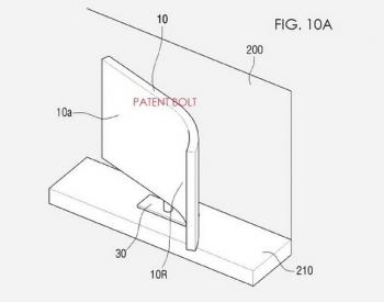 Samsung bendable OLED TV patent image