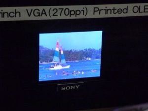 Sony hybrid printed OLED prototype