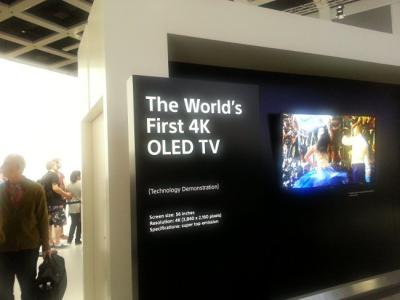 Sony 56-inch 4K OLED TV prototype