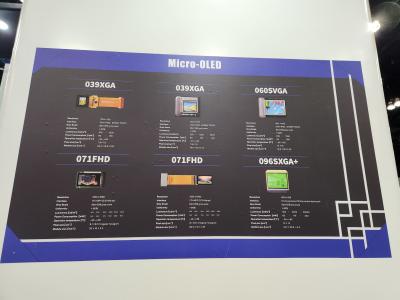 OLED microdisplays by Qingyue, Display Week 2023