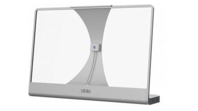 Veeo T30 transparent OLED monitor with a behind-the-screen camera