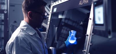 beeOLED deep blue OLED laboratory