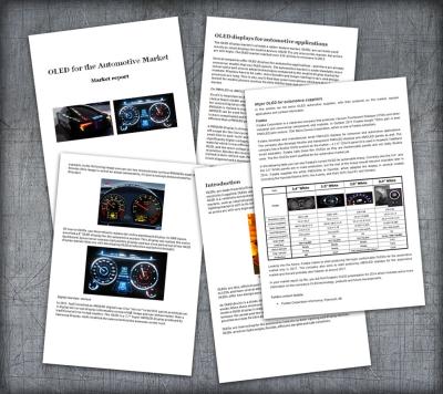 Automotive OLED market report, sample pages