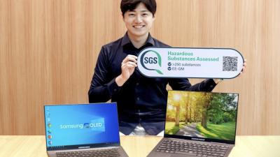 Samsung laptop OLED displays - SGS Green Mark photo