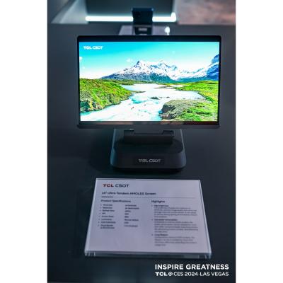 TCL Tandem OLED prototype at CES 2024, photo