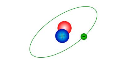 Hydrogen atom, image by Clearsynth